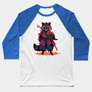 raccoon samurai Baseball T-Shirt